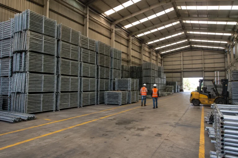 Industrial scaffolding and workshop support context for Berlian Djaya Nusantara